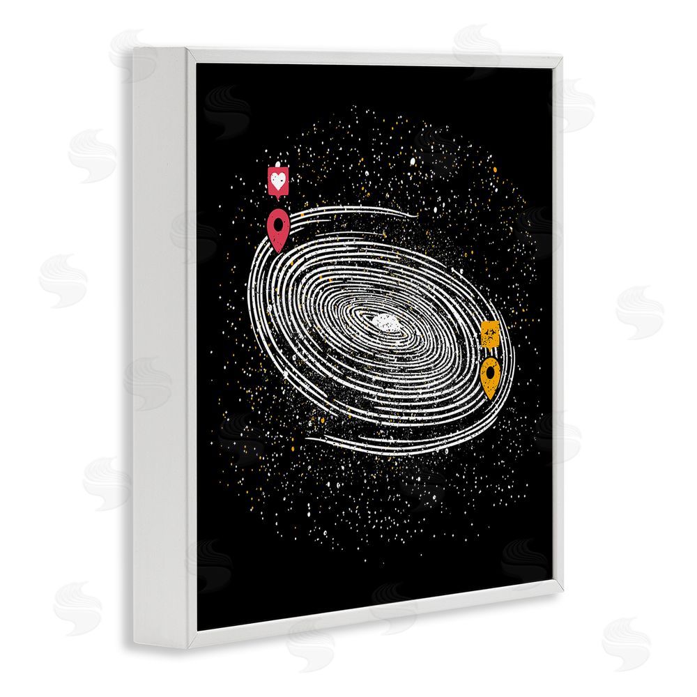 Tobe Fonseca Love Long Distance White Framed Giclee Wall Art Print