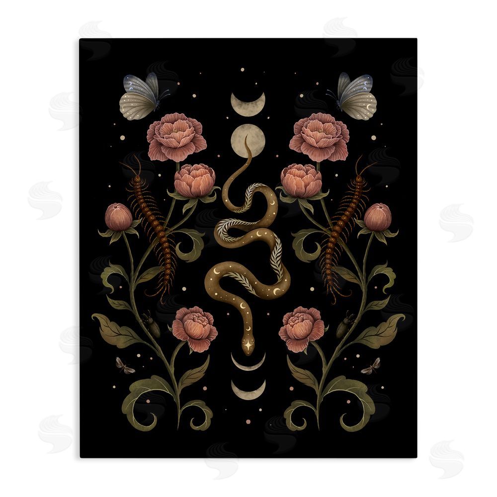 Episodic Drawings Serpentine Garden Symmetry Stretched Canvas Wall Art Print
