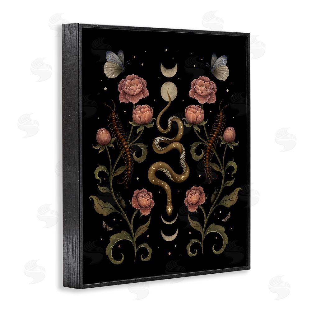 Episodic Drawings Serpentine Garden Symmetry Black Framed Giclee Wall Art Print