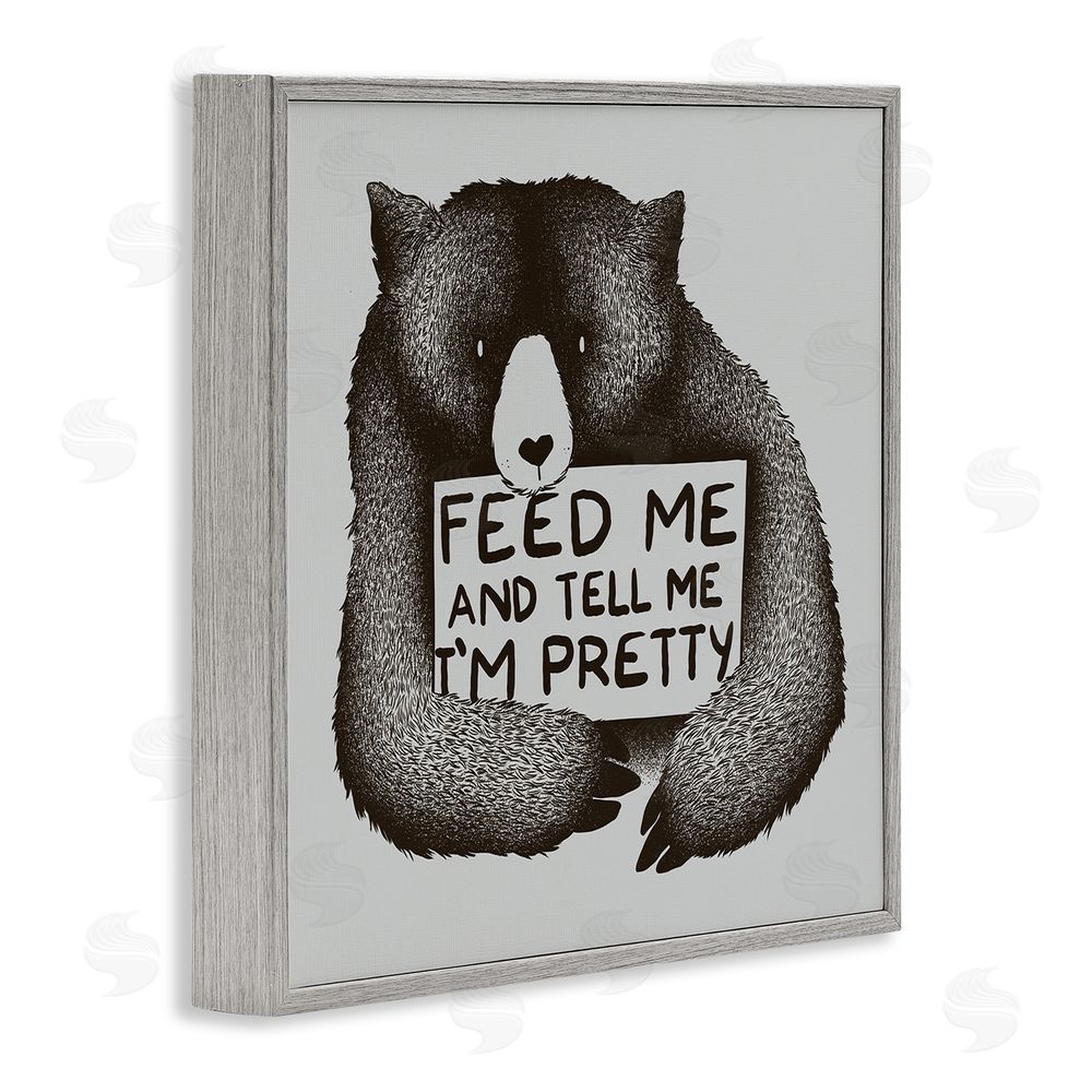 Tobe Fonseca Feed & Tell Me I'm Pretty Gray Framed Giclee Wall Art Print