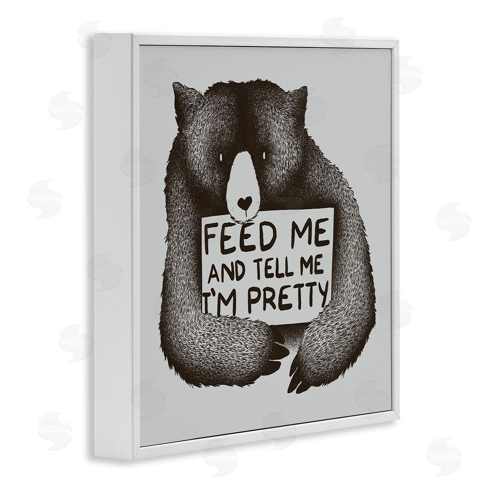 Tobe Fonseca Feed & Tell Me I'm Pretty White Framed Giclee Wall Art Print