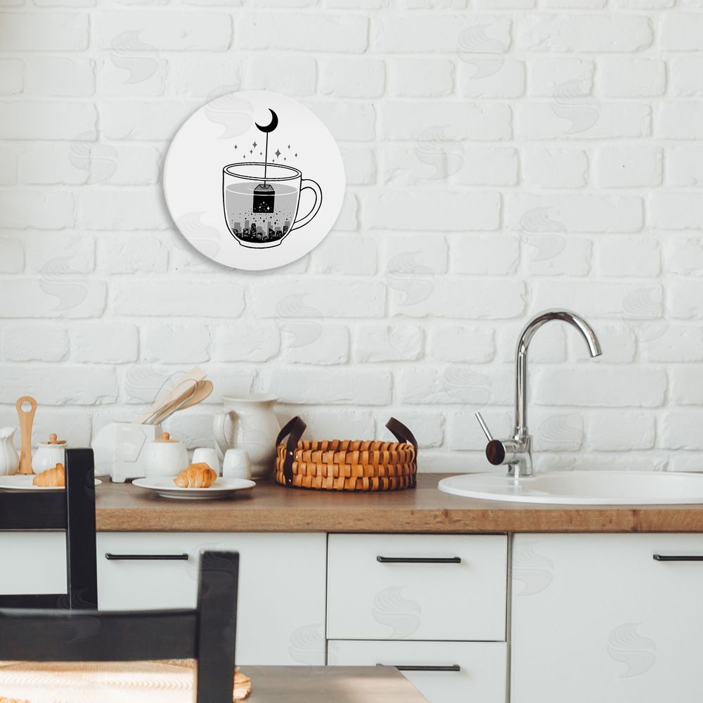 Episodic Drawings Please Brew Me Goodnight Wall Plaque Art Print in Room