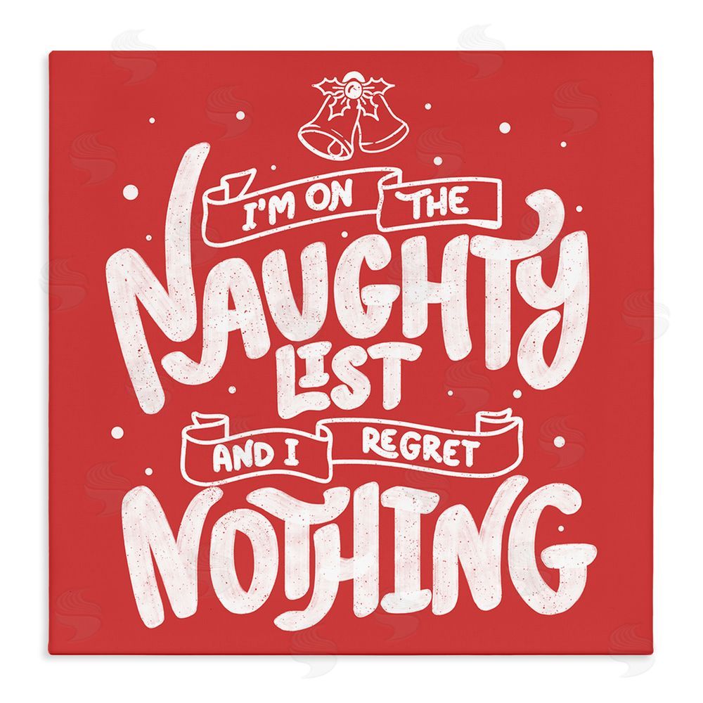 Tobe Fonseca Naughty List Regret Nothing Stretched Canvas Wall Art Print