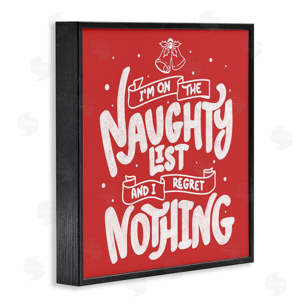 Tobe Fonseca Naughty List Regret Nothing Black Framed Giclee Wall Art Print