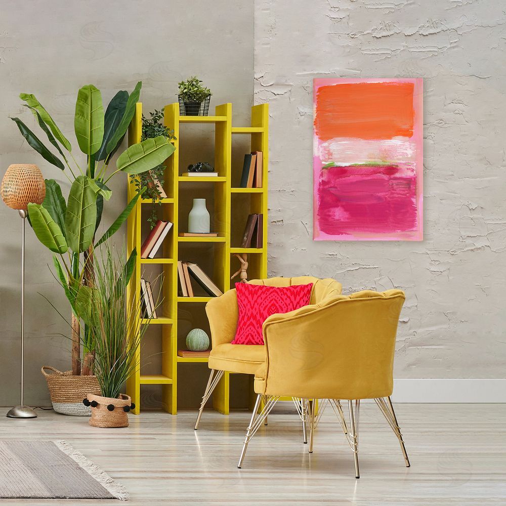 Stacy Milrany Magenta Beneath Tangerine Orange