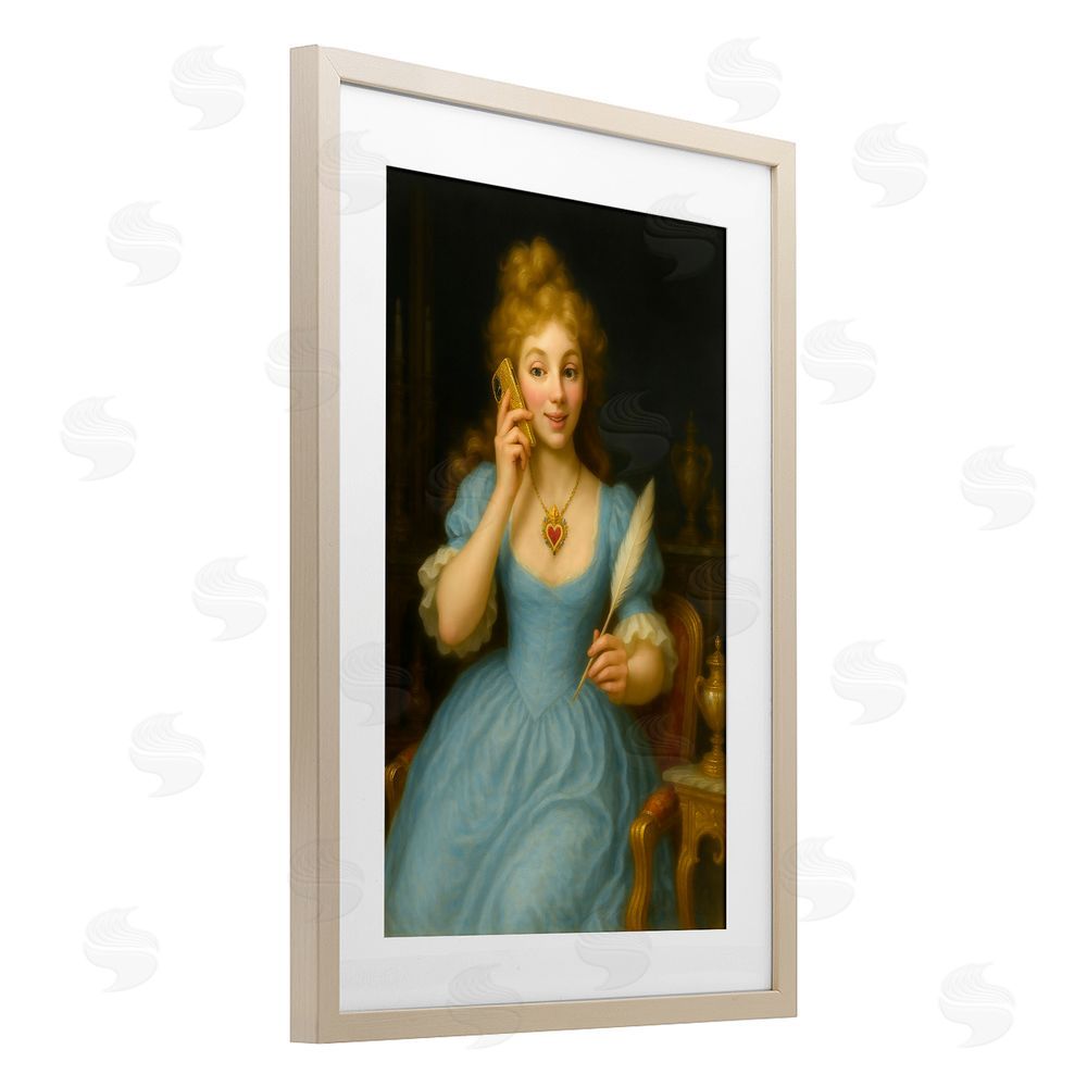 Grotto Studios May I Take A Message Birch Framed Print Under Glass Wall Art
