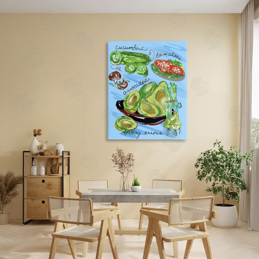 Susan Lugar Fresh Produce Collection Stretched Canvas Wall Art in Room