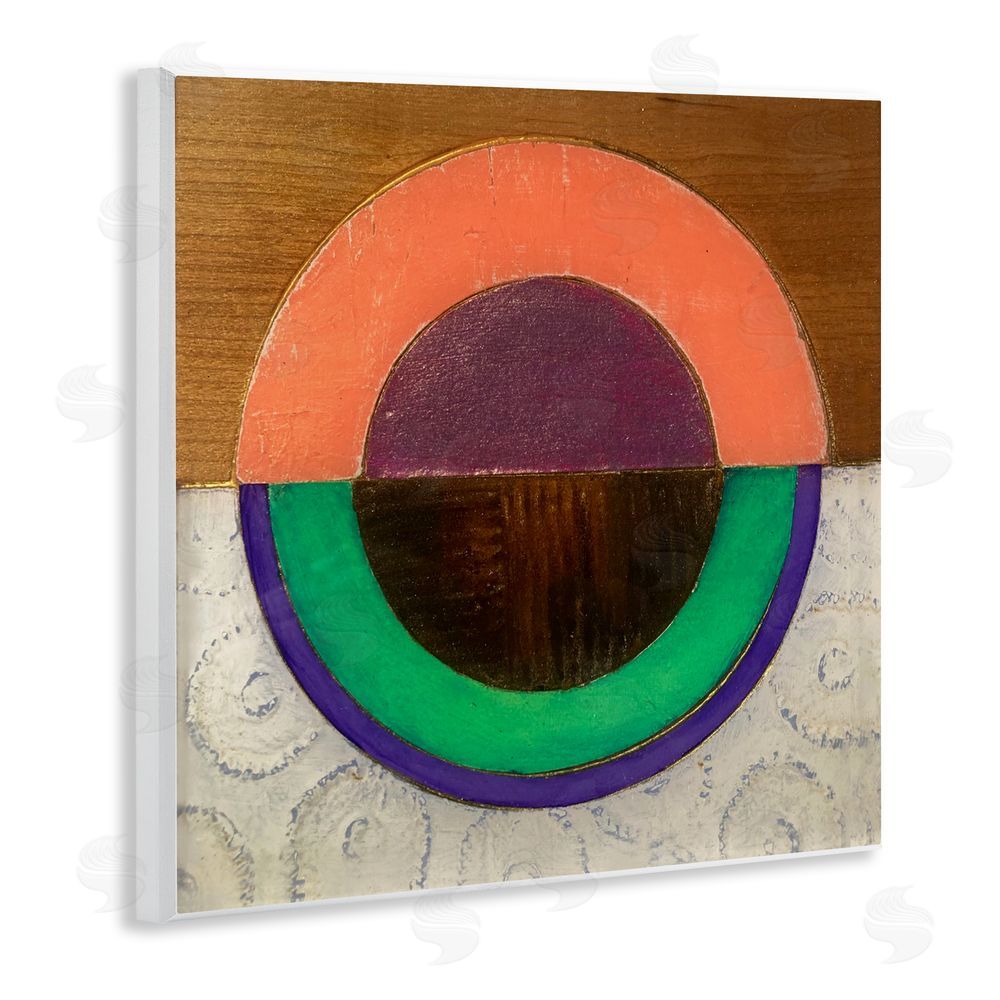 Matthew Finger Horizontal Split Circle Wall Plaque Art Print