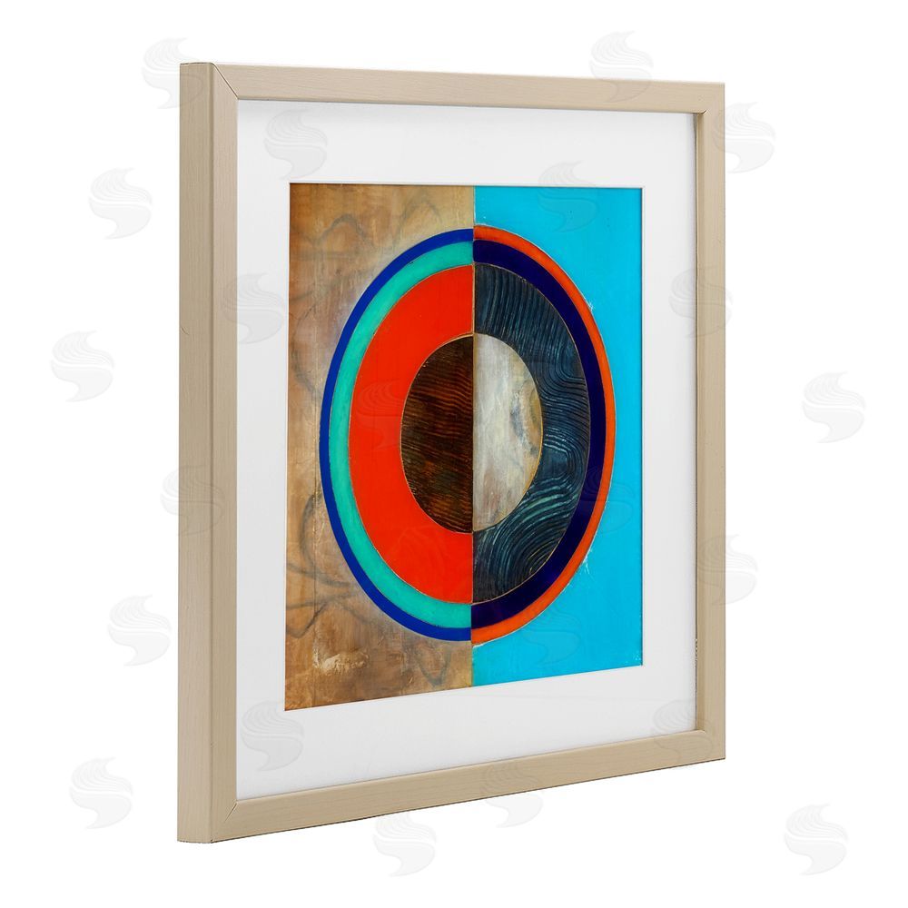 Matthew Finger Red Arc Summer Circle Birch Framed Print Under Glass Wall Art
