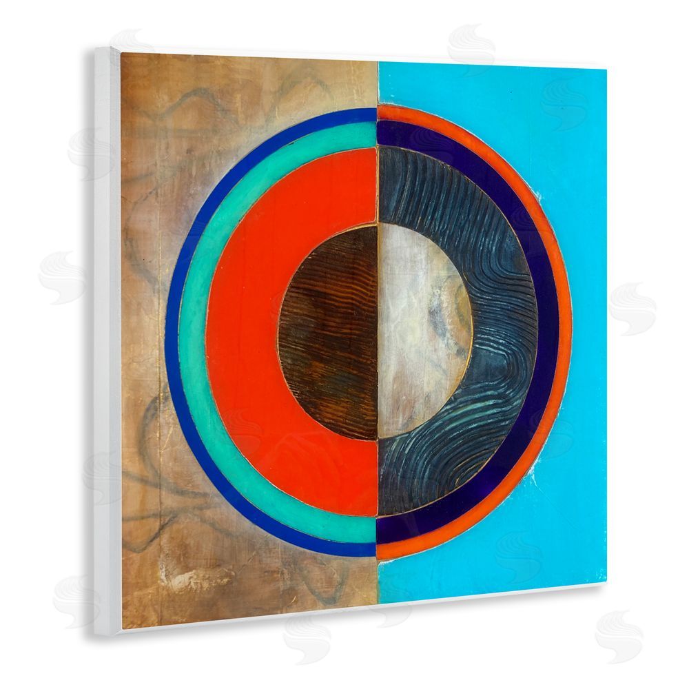 Matthew Finger Red Arc Summer Circle Wall Plaque Art Print