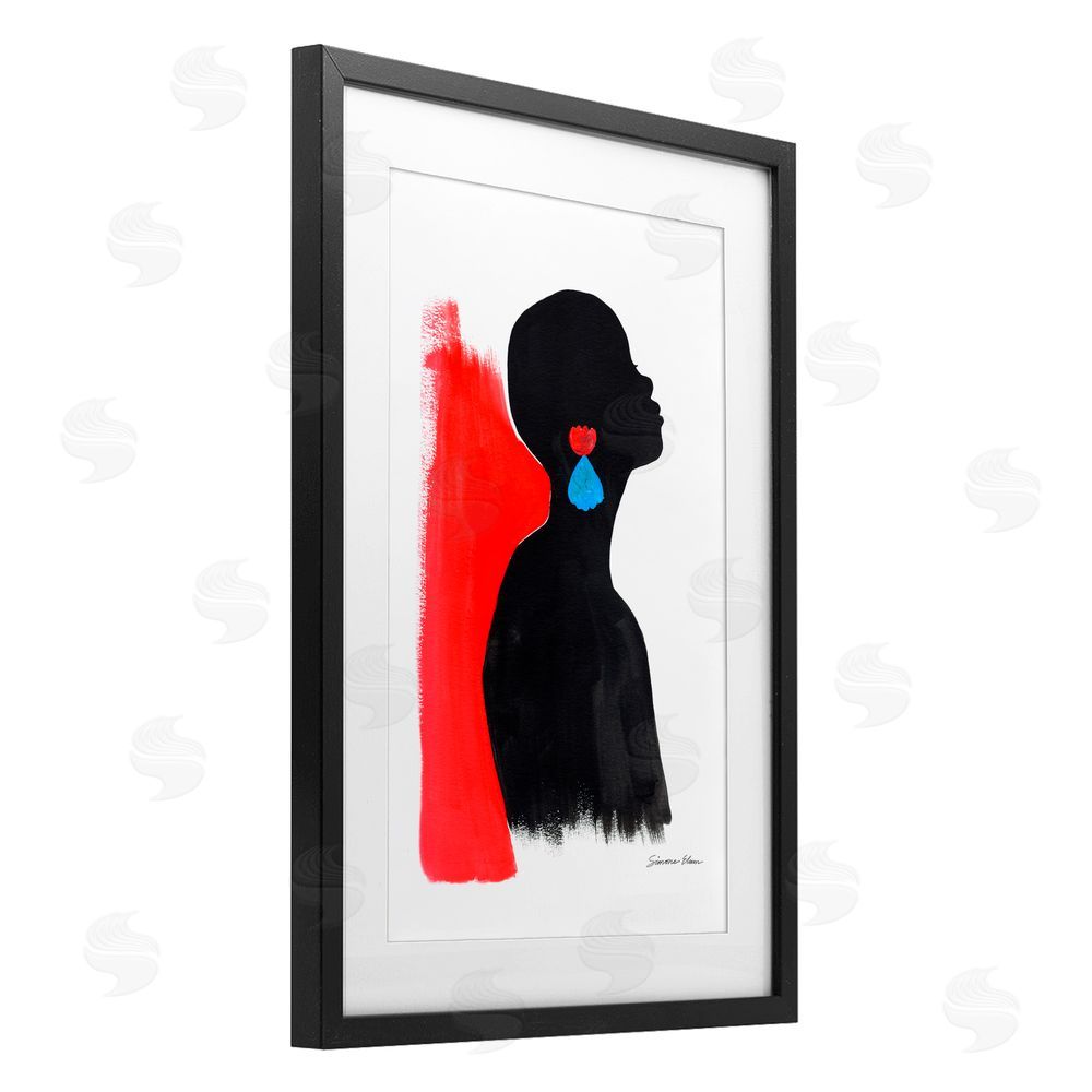 Simone Elum Dreaming In Color Black Framed Print Under Glass Wall Art