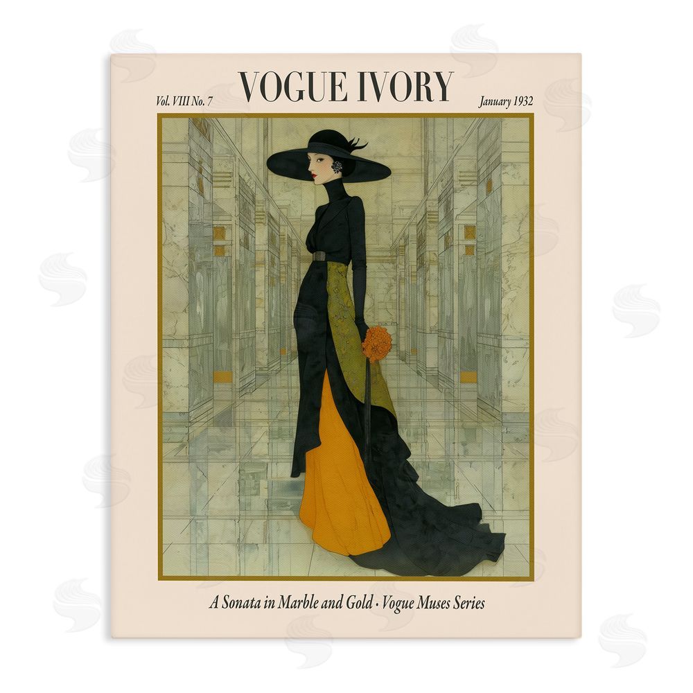 A Barefoot Stylist Ivory Hall Magazine Stretched Canvas Wall Art