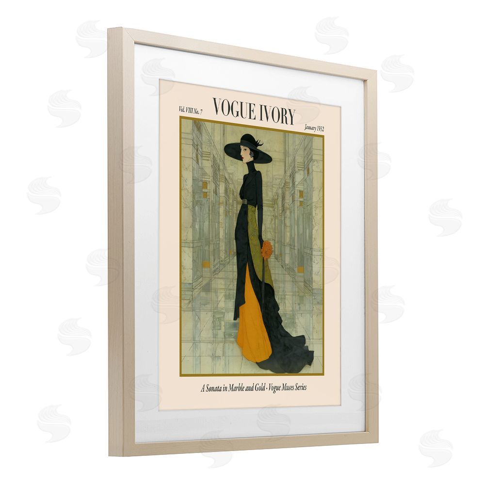 A Barefoot Stylist Ivory Hall Magazine Birch Framed Print Under Glass Wall Art