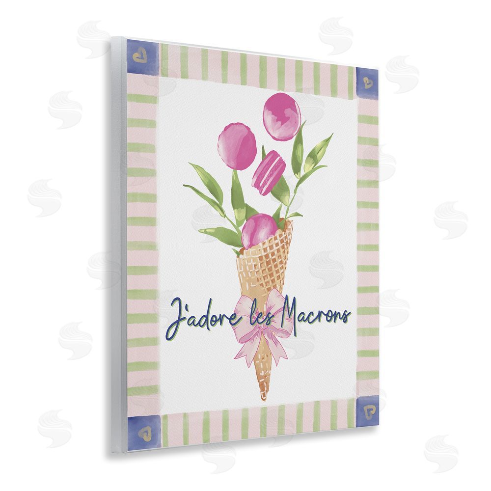 Radhika Modi Les Macarons Waffle Cone Wooden Wall Plaque Art Print