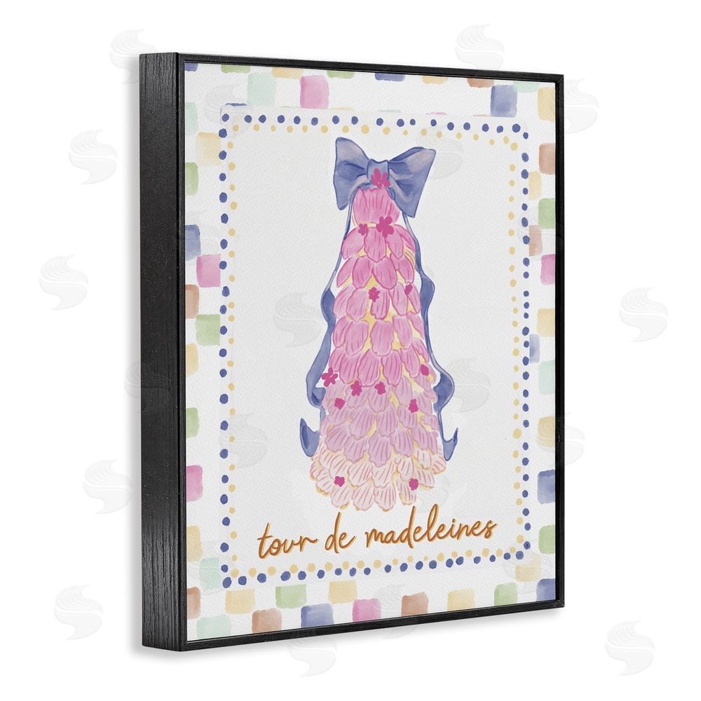 Radhika Modi Pink Tower of Madeleines Black Framed Giclee Wall Art Print