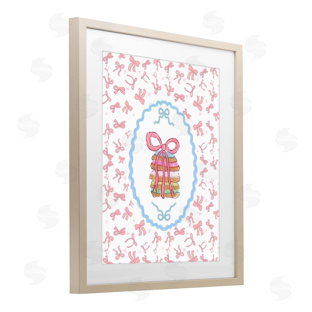 Vanessa Piche Piche Cookies with Ribbons Brown Framed Print Under Glass Wall Art
