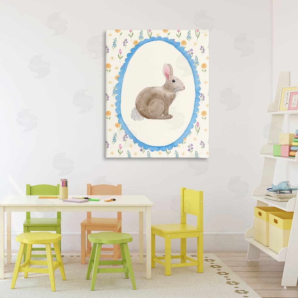 Nina Jacobs Delicate Spring Bunny Florals 