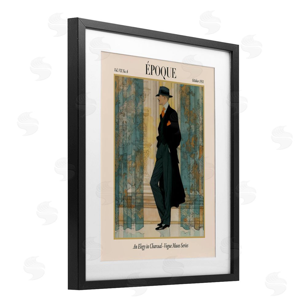 A Barefoot Stylist The Gentleman Magazine Black Framed Print Under Glass Wall Art