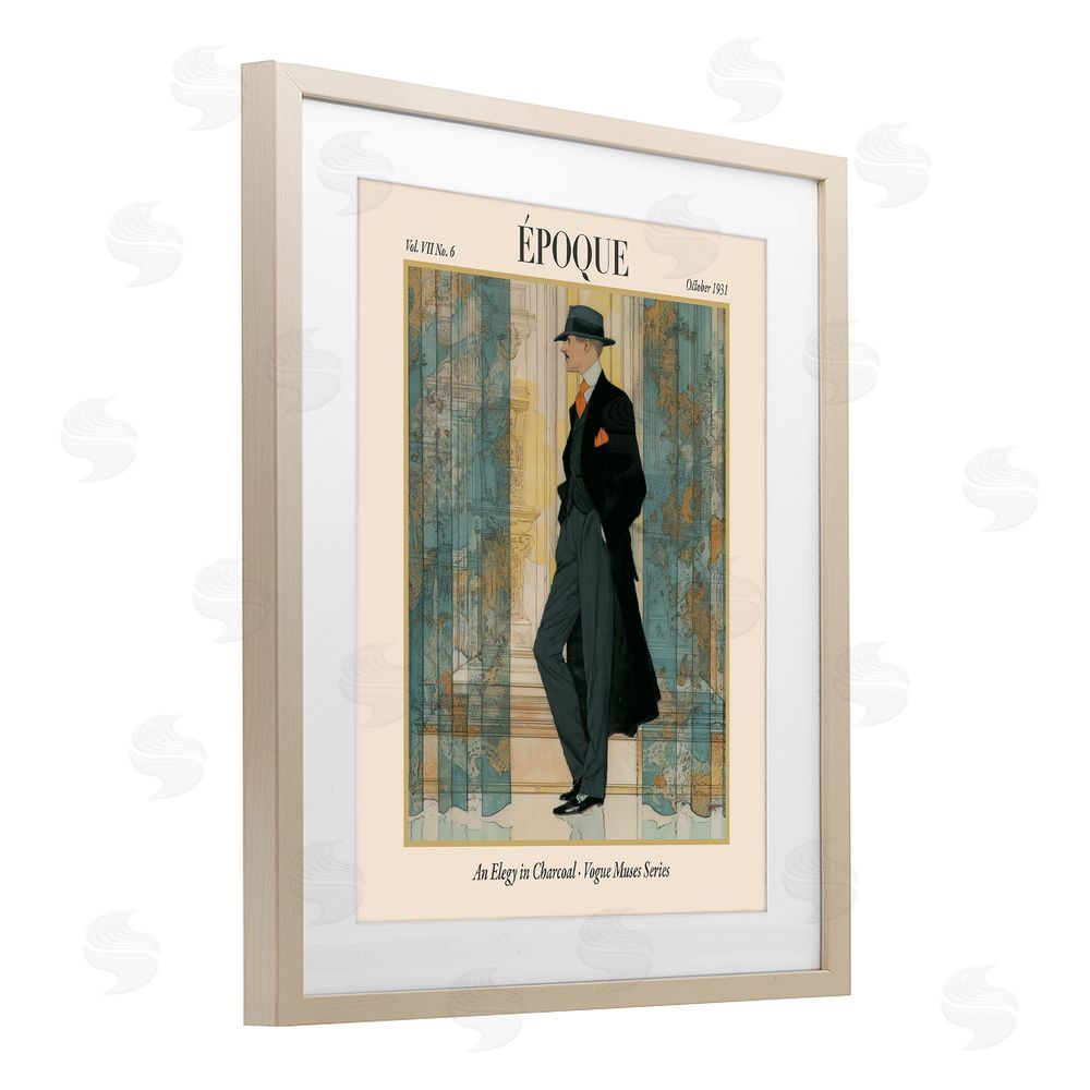 A Barefoot Stylist The Gentleman Magazine Birch Framed Print Under Glass Wall Art