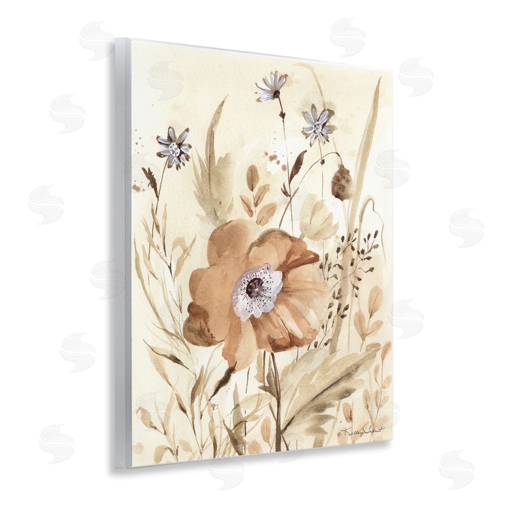 Kelley Talent Poppy Garden Petals Wooden Wall Plaque Art Print