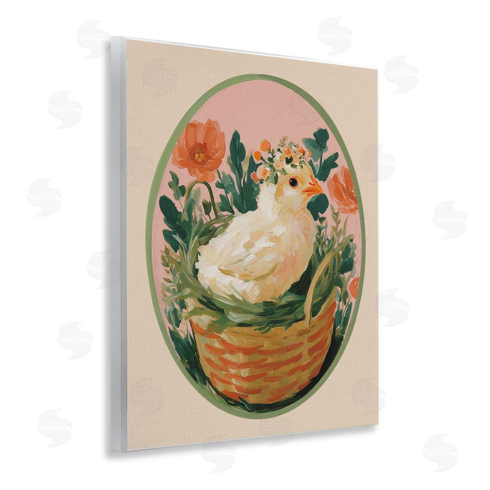 Yen Bloom Nest Chick Wooden Wall Plaque Art Print