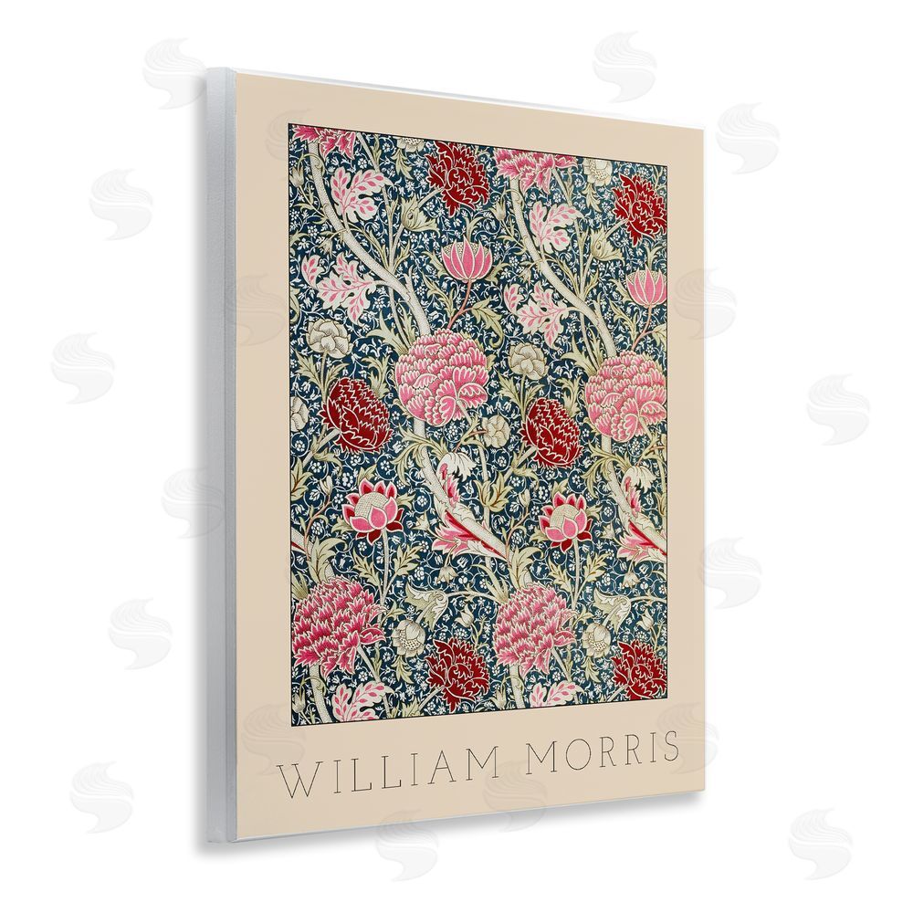 Lil' Rue Ornate Intertwined Flower Classic Wooden Wall Plaque Art Print
