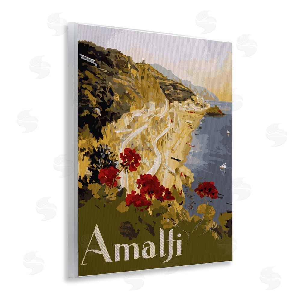Lil' Rue Picturesque Amalfi Coast Wooden Wall Plaque Art Print