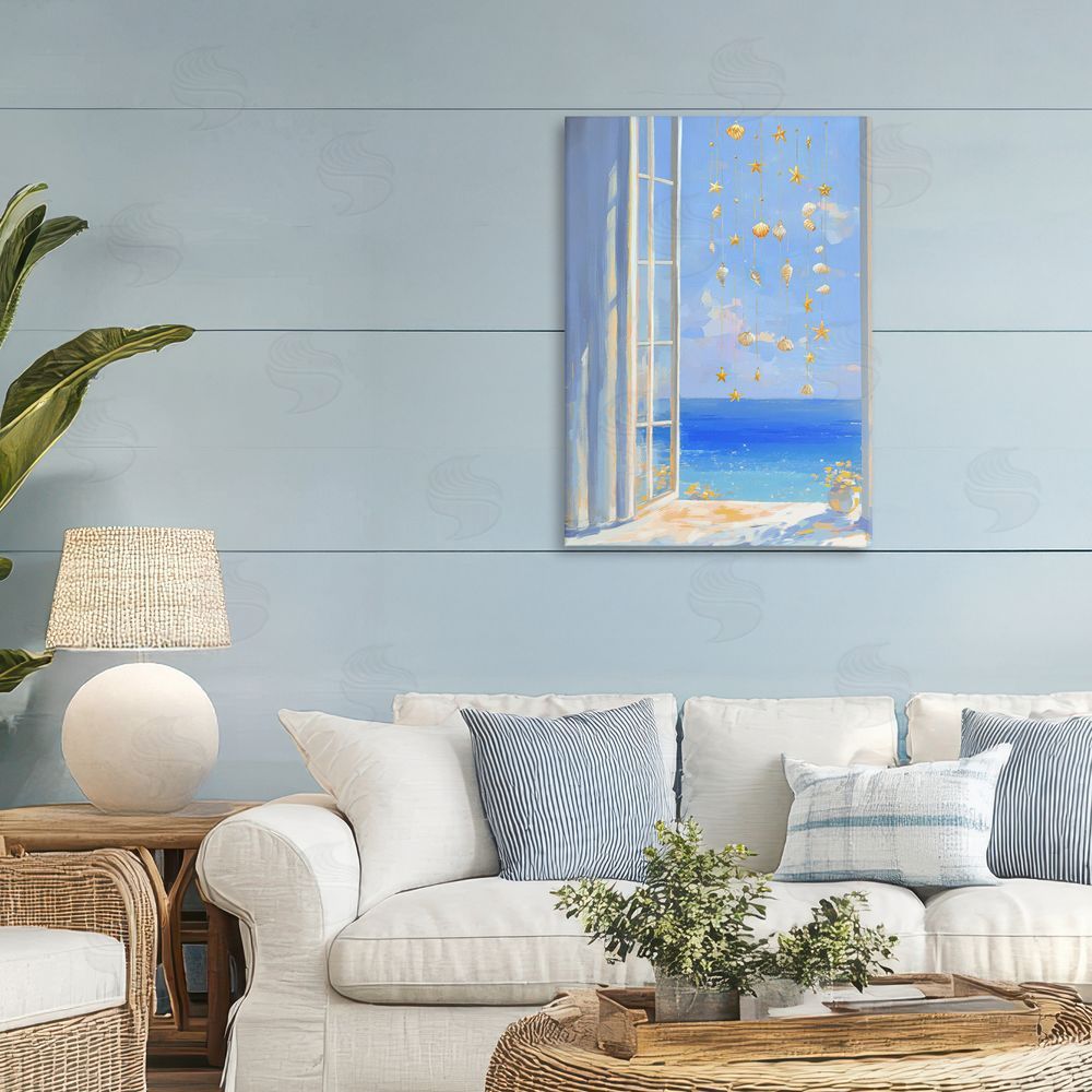 Ziwei Li Dangling Seashells in Window View