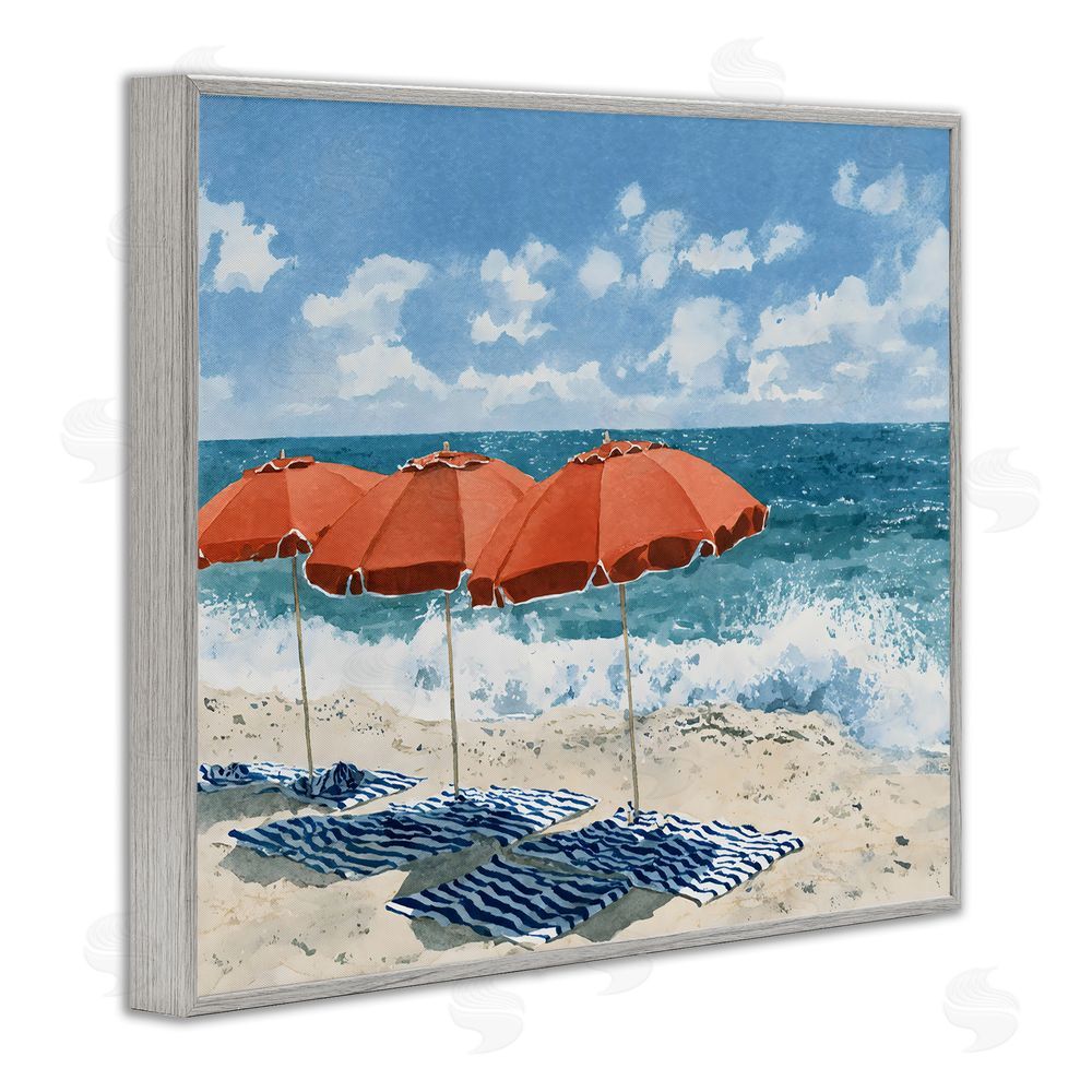 Franklyn Gregory Shade From The Sun Gray Framed Giclee Wall Art Print