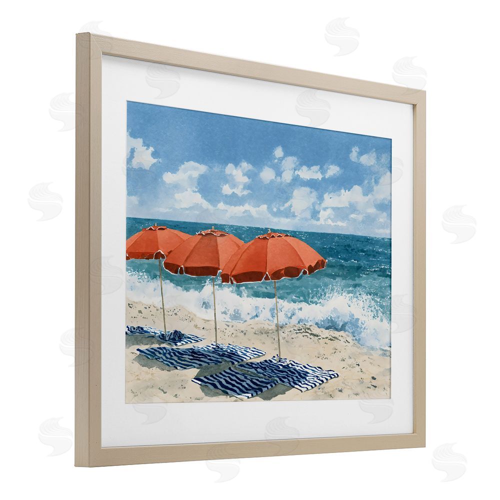Franklyn Gregory Shade From The Sun Brown Framed Print Under Glass with White Mat Wall Art