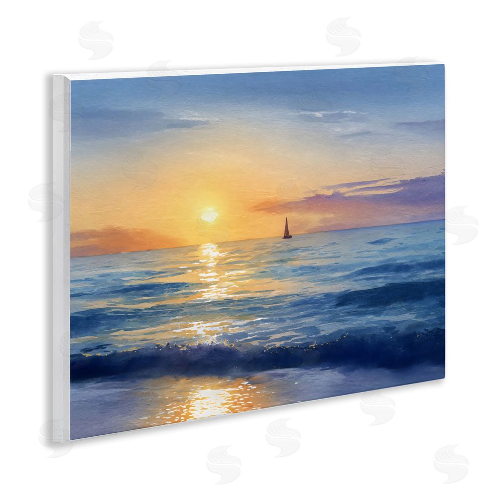 Franklyn Gregory Sails To The Sun At Sea Wall Plaque Printed Art