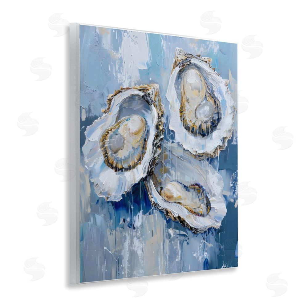 Creative Studio Vibrant Blue Oysters Wall Plaque Printed Art