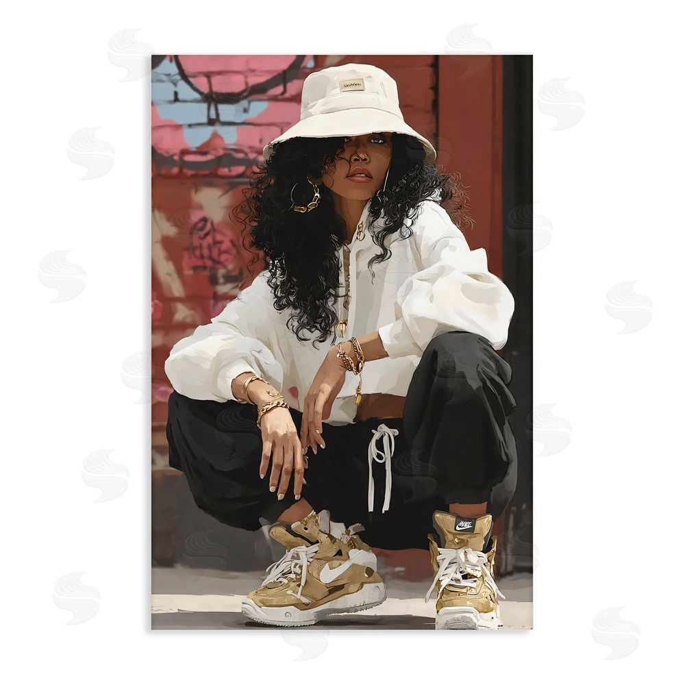 Franklyn Gregory Urban Streetwear Bucket Hat Stretched Canvas Wall Art Print