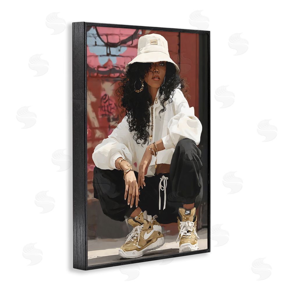Franklyn Gregory Urban Streetwear Bucket Hat Black Framed Giclee Wall Art Print