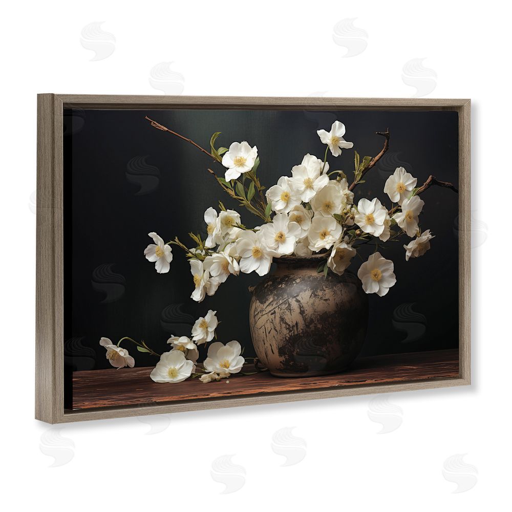 Heidi Kuntz Unspoken Grace Still Life Brown Floating Frame Canvas Wall Art Print