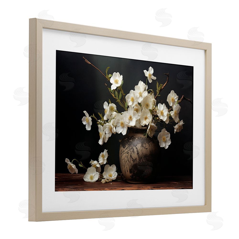Heidi Kuntz Unspoken Grace Still Life Brown Framed Print Under Glass Wall Art