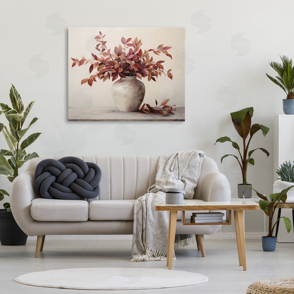 Heidi Kuntz Harvest's Hush Bouquet Stretched Canvas Wall Art in Room