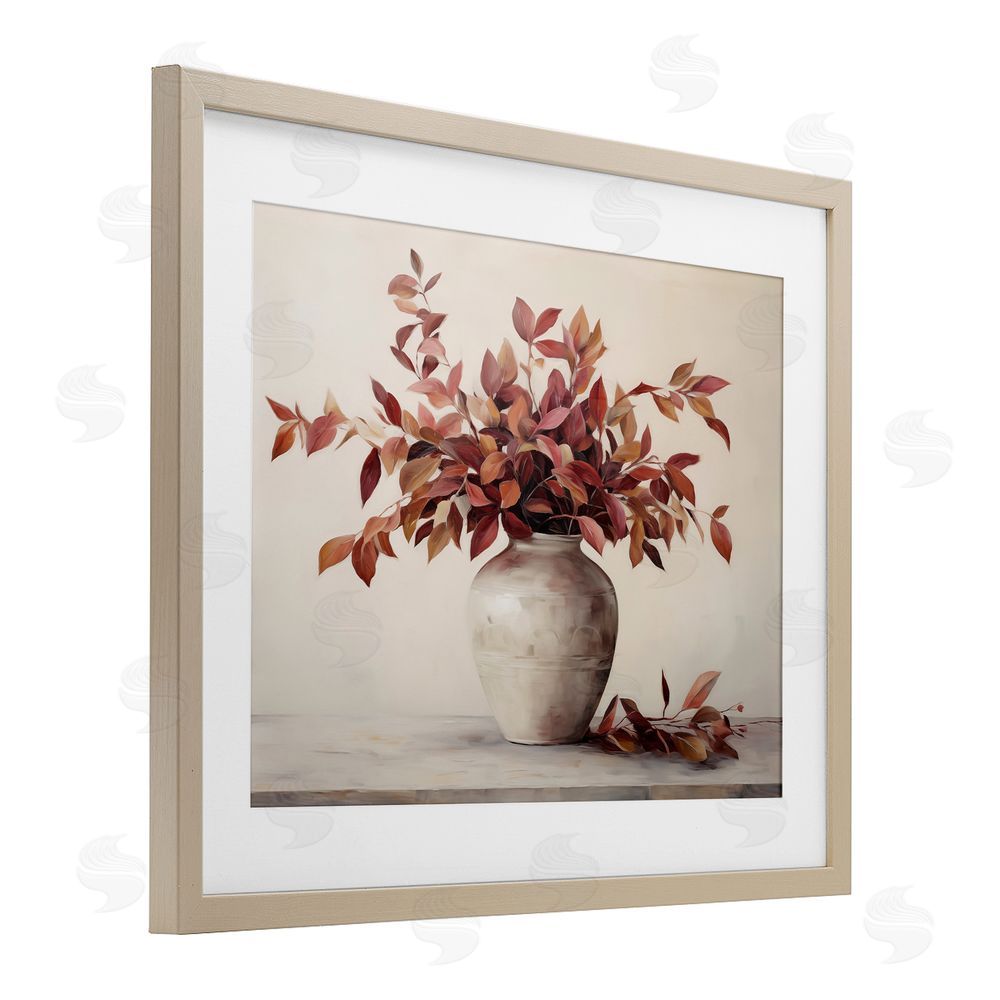Heidi Kuntz Harvest's Hush Bouquet Brown Framed Print Under Glass Wall Art