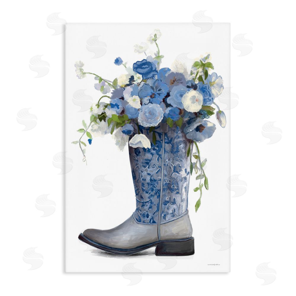 Kamdon Kreations Blue Rodeo Queen Stretched Canvas Wall Art Print