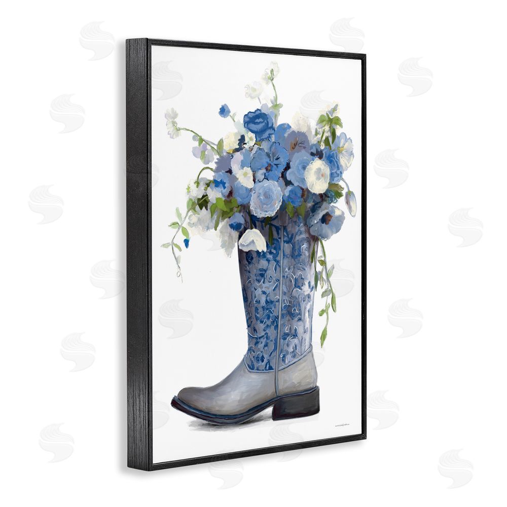 Kamdon Kreations Blue Rodeo Queen Black Framed Giclee Wall Art Print