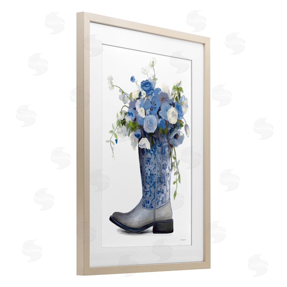 Kamdon Kreations Blue Rodeo Queen Brown Framed Print Under Glass Wall Art