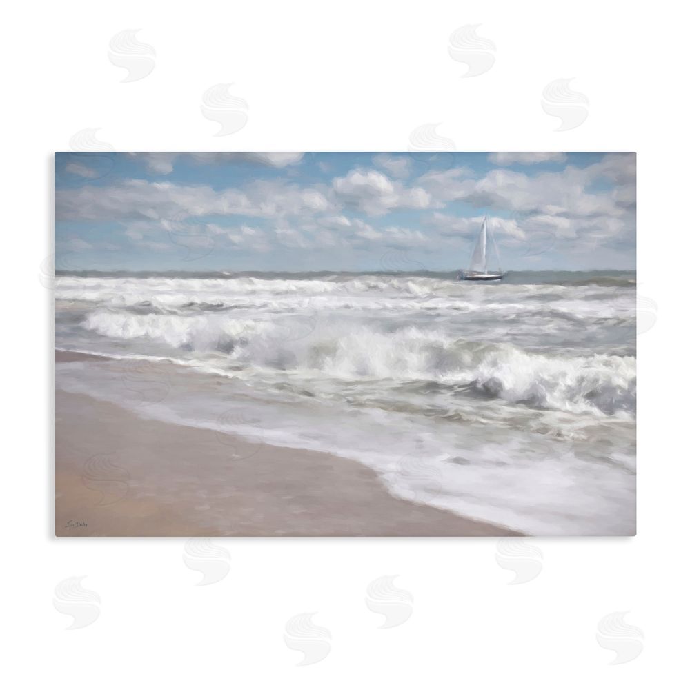 Lori Deiter Windswept Shores & Sails Stretched Canvas Wall Art Print