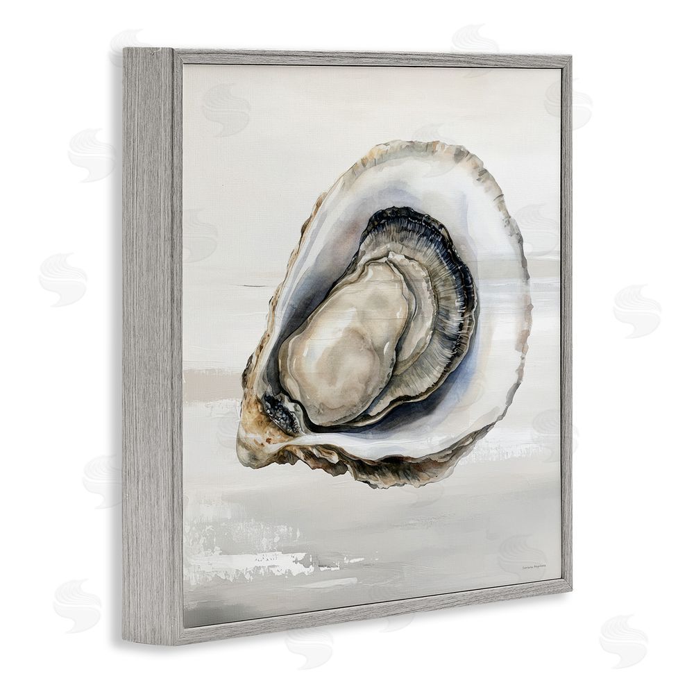 Svetlana Aleynikova Lonely Oyster Shell Gray Framed Giclee Wall Art Print