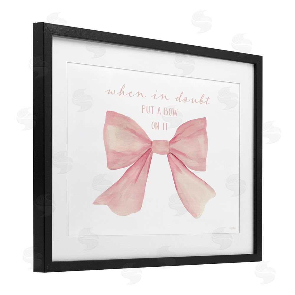 Cindy Jacobs Put A Bow On It Black Framed Print Under Glass Wall Art