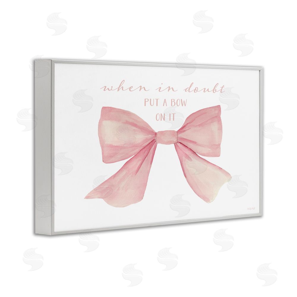 Cindy Jacobs Put A Bow On It White Framed Giclee Wall Art Print