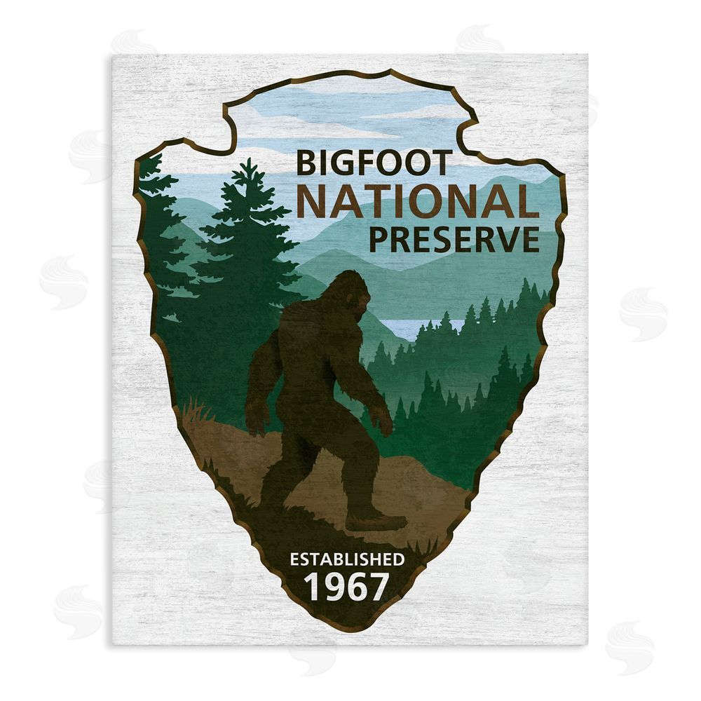 Lauren Rader Bigfoot Natural Preserve Stretched Canvas Wall Art Print