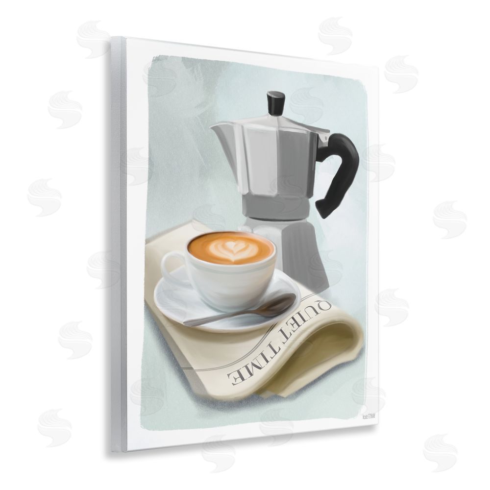 House Fenway Quiet Time Moka Coffee Wooden Wall Plaque Art Print