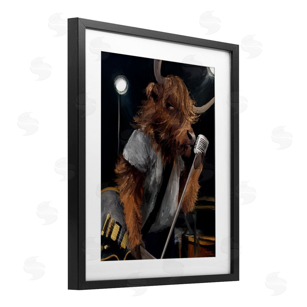 Kamdon Kreations The Highland Anthem Musician Black Framed Print Under Glass Wall Art