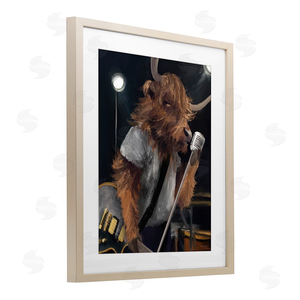Kamdon Kreations The Highland Anthem Musician Brown Framed Print Under Glass Wall Art
