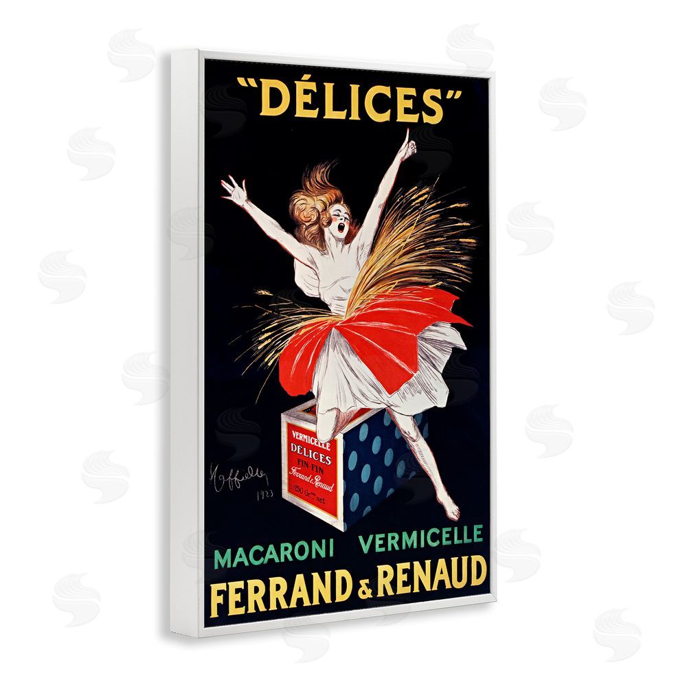 Leonetto Cappiello Vintage Dancer Food Advertisement White Framed Giclee Wall Art Print